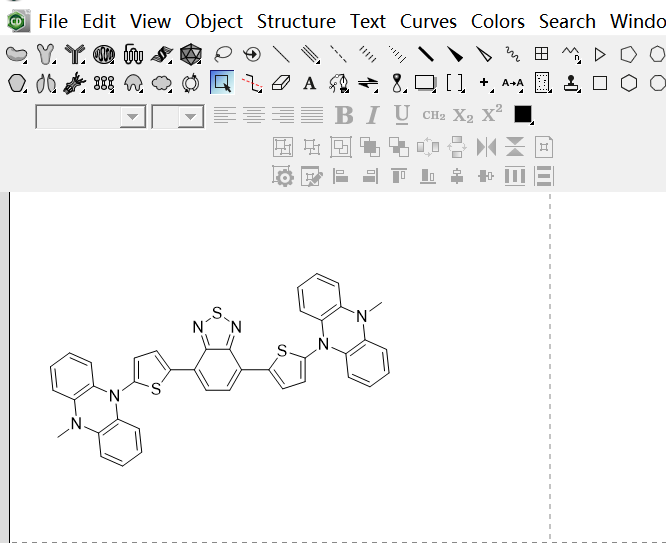 Draw a molecule in ChemDraw